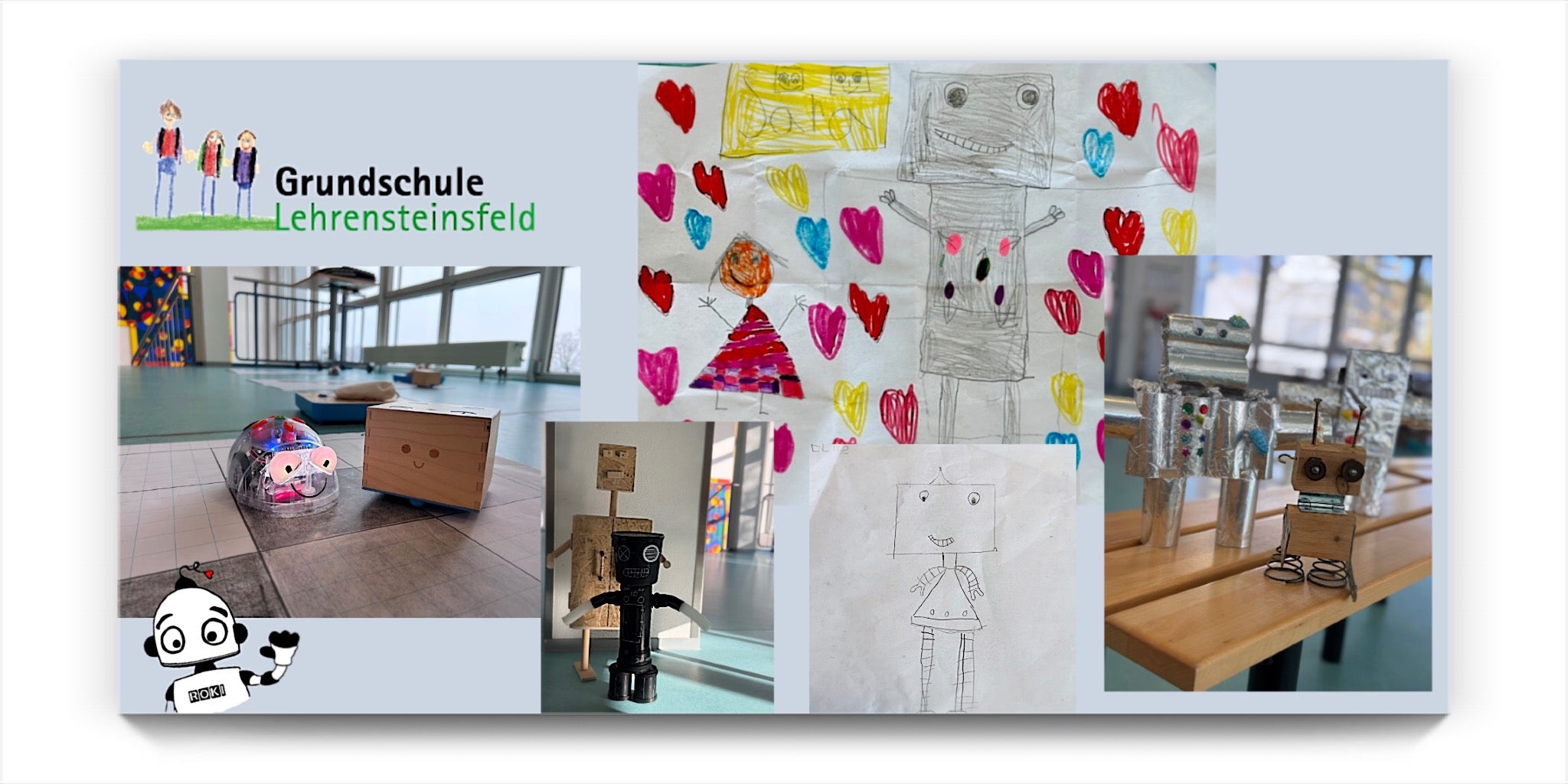 Selbstgebaute Roboter der Kinder der GS Lehrensteinsfeld - Toll!
